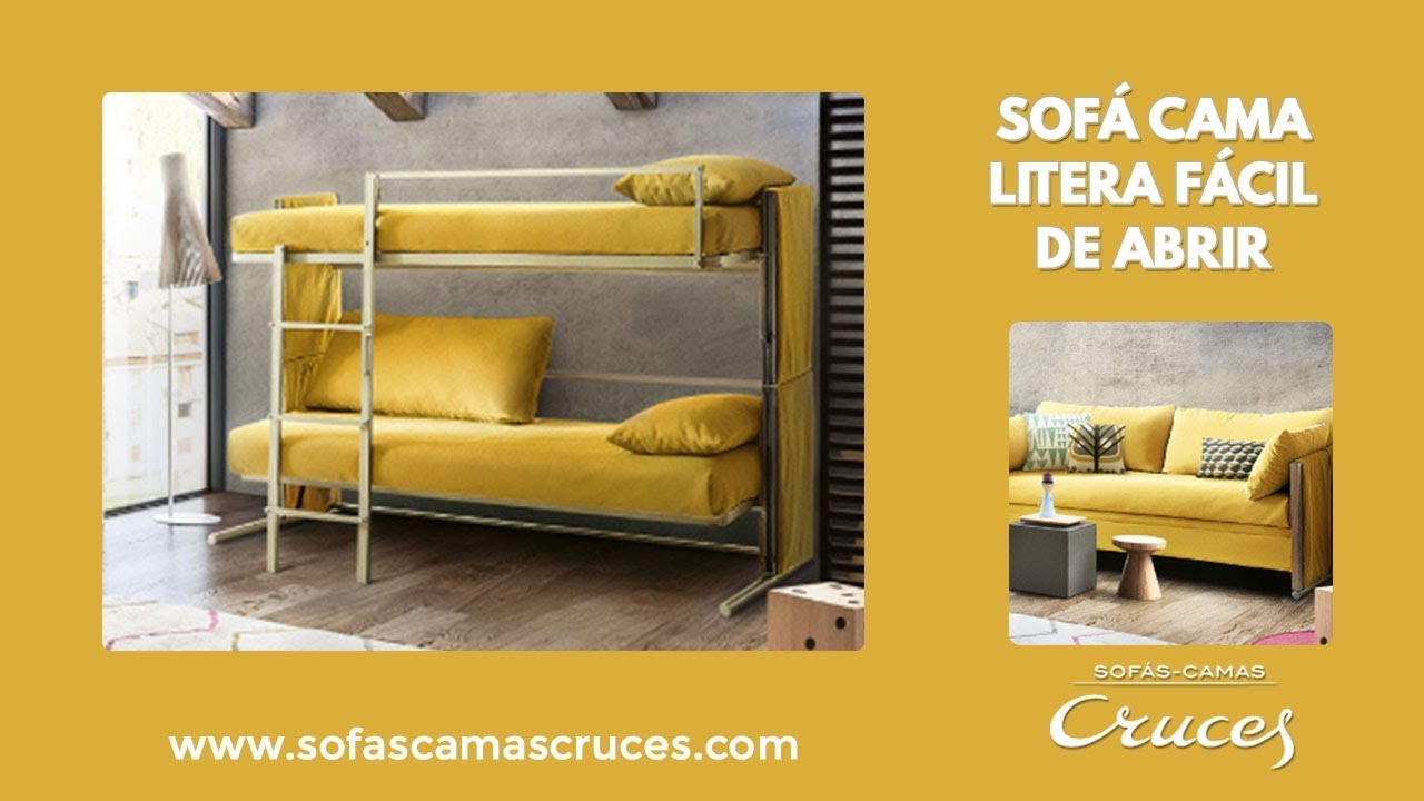 Litera tren con cama nido debajo - Sofas Camas Cruces