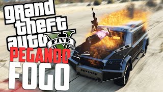 Carro de Fogo no Gta 5 Online Momentos Engraçados