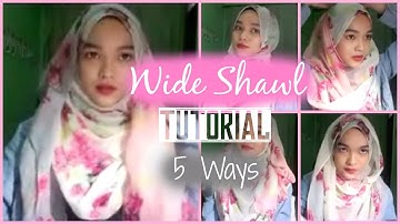 Wide Shawl Tutorial | 5 ways