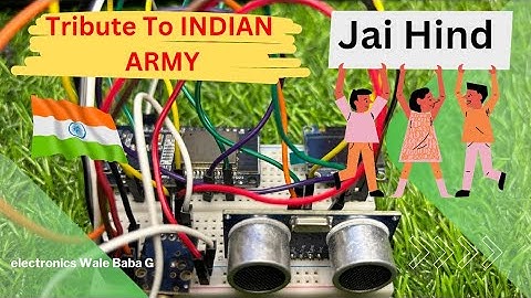 Tribute to Indian Army, Shoot The ENEMY When Distance is 10Cm or Less #arduino #diy #indianarmy