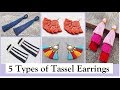 5 Tassel Earrings | How To Make Tassel Earrings At Home |DIY | Step By Step | Creation&you