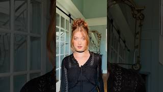 90s messy bun tutorial! Drew Barrymore inspired- French twist & a curly bun updo! #hairstyle #hair