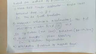 Particle Accelerator: 1. Cyclotron