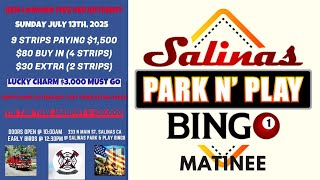 Salinas Park n Play Bingo Matinee For Ben Lomond Fire Department