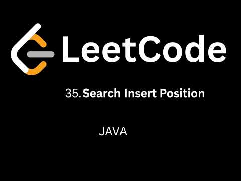 Leetcode 35: Search Insert Position | Binary Search | Java | Hindi