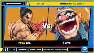 Comicpalooza Fight Club 2026 - Top 32 - Winners Round 1 - Tea (Kazuya) VS Skitz (Wario) - SSBU