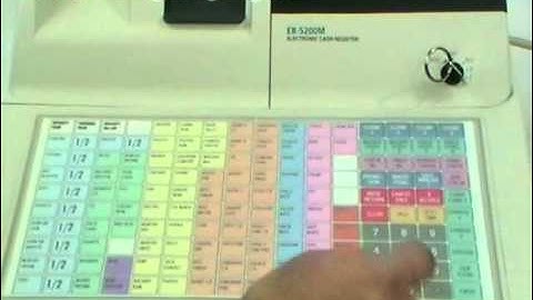 Sam4S-ER5200M How to program the price of an item on the keyboard.