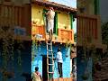 Chhota ghar, bada transformation 🔥 #HousePainting #ExteriorPainting #VillageHouse #HomeMakeover #yt