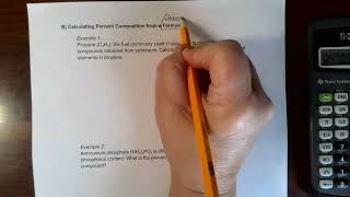 Percent Composition - (Mass Data & Chemical Formula)