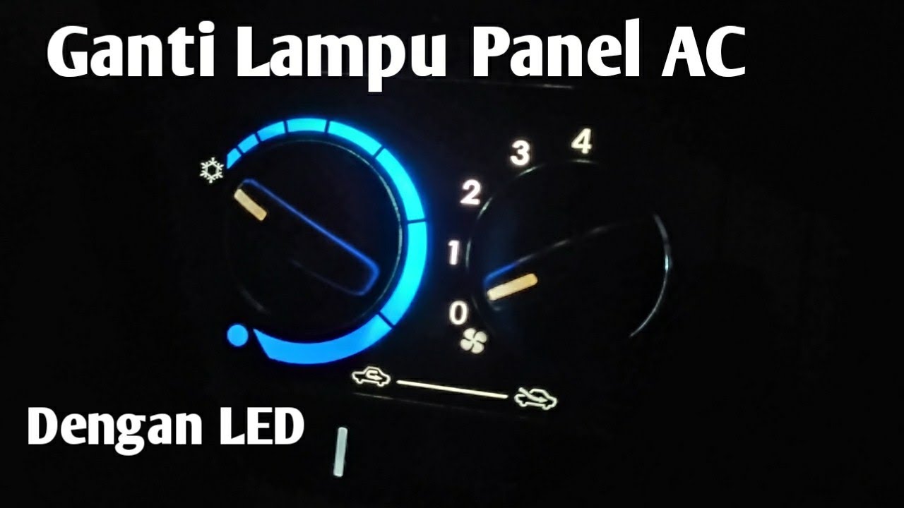 Cara Ganti Lampu Panel AC Daihatsu Sigra atau Toyota Calya