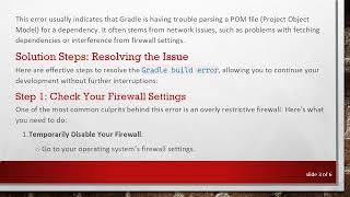 Full Resolving Gradle Build Error: Content Not Allowed in Prolog Update