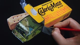 カロリーメイトを描く Painting of calorie mate