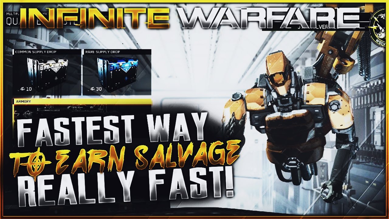 OMG! THE FASTEST WAYS TO "EARN SALVAGE" IN COD INFINITE WARFARE! (FASTEST SALVAGE METHODS?!)