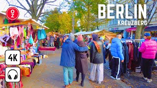 BERLIN Kreuzberg - Germany 🇩🇪 4K Walking Tour | Kottbosser Damm, Maybachufer