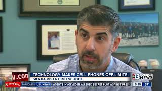 Las Vegas high school experiments with locking students' phones away during class