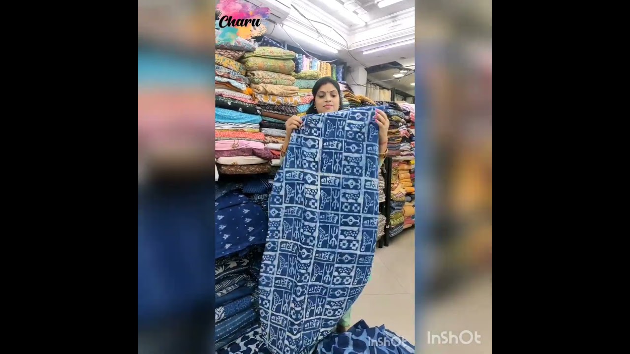 Indigo Fabric | Printed HandBlock Fabric | Indigo Organic Cotton Prints