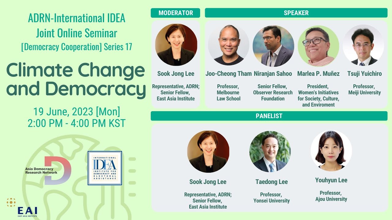 [ADRN-International IDEA Joint Online Seminar] Climate Change and ...