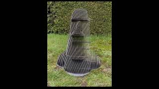 Moai en m&eacute;tal