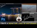 How to create a signature logo or watermark for photography in photoshop