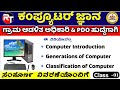 Village Accountant Syllabus In Kannada 2024 ಕನ್ನಡದಲ್ಲಿ ಕಂಪ್ಯೂಟರ್ ತರಬೇತಿ