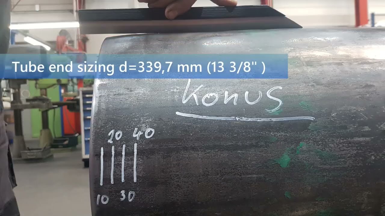 Casing production, casing calibration, tube sizing, calibration press ...