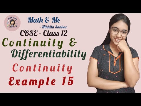Class 12 Example 15 Continuity & Differentiability #mathematics #continuity #differentiation #cbse
