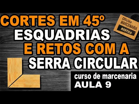 Vídeo: Você consegue fazer um corte de 45 graus com uma serra circular?