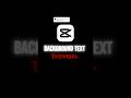 Capcut background text tutorial #editingtips #editingtutorial #capcut #shorts