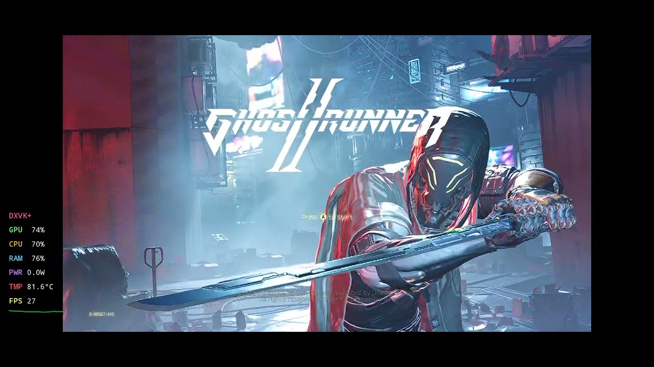 Ghost Runner 2 | Gamehub 5.3.5 | Realme GT 6T | 7+gen 3 | 720p 