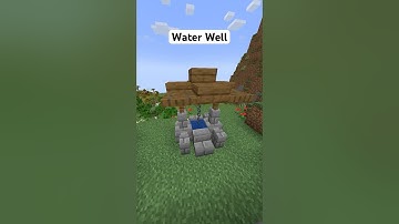 Water Well Tutorial in Minecraft #shorts