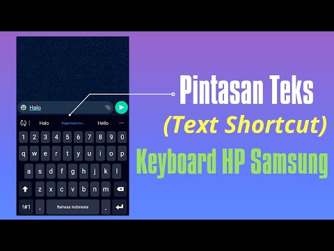 Cara Menambahkan Pintasan Teks / Text Shortcut Di Keyboard HP Samsung