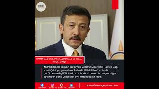 Hamza Dağdan Anket Açıklaması Ve Iddialı Seçim Çıkışı Ğ I I