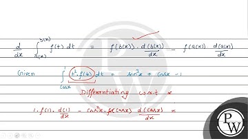 Let \( f \) be a differentiable function in \( (0, \pi / 2) \). If \( \int_{\cos x}^{1} t^{2} f(...