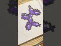 Purple balloon dog pixel art #balloondog #pixelart #foryou #trendingvideo #art