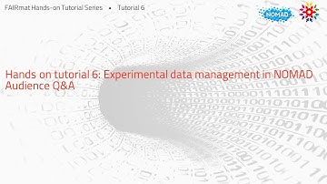 FAIRmat Tutorial 6: Q&A