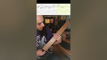 A Major triad arpeggios for 8 string guitar #8string #guitar