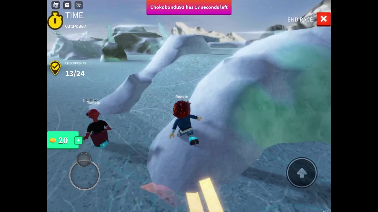 Roblox splash race 24 checkpoints ice skates