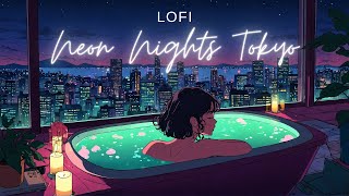 'Tokyo at Midnight: Neon LOFI Reflections' ✨ LOFI & Japanese 90's city pop culture anime.