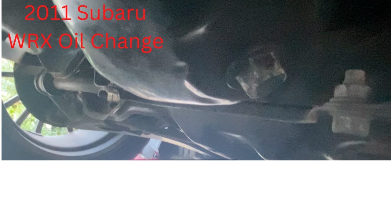 2011 Wrx Oil Capacity