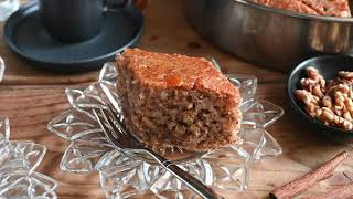 Karydopita, Greek Walnut Cake Recipe Mia Kouppa