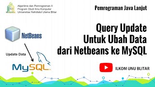 Java Lanjut: Query Update untuk Ubah Data dari Netbeans ke MySQL