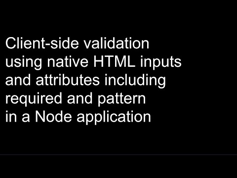 Client-side Validation