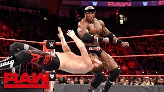 Rollins, Strowman, Bálor, Lashley \& Roode vs. Zayn, Owens, The Miz \& Miztourage: Raw, April 16, 2018