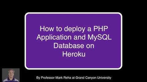 HOWTO - Deploy a PHP Application on Heroku