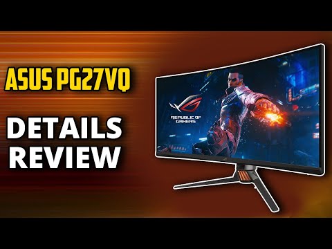 ✅ ASUS PG27VQ Gaming Monitor Review: 1440p, 144Hz, 1ms, G-SYNC Curved Gaming Display