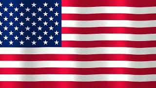 USA Flag Waving 4K with Light Wind Sound | 10 Minute American Flag Loop