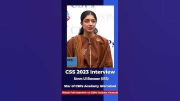 Mock Interview | CSS exam preparation from CSPs Academy, Islamabad  #csspreparation