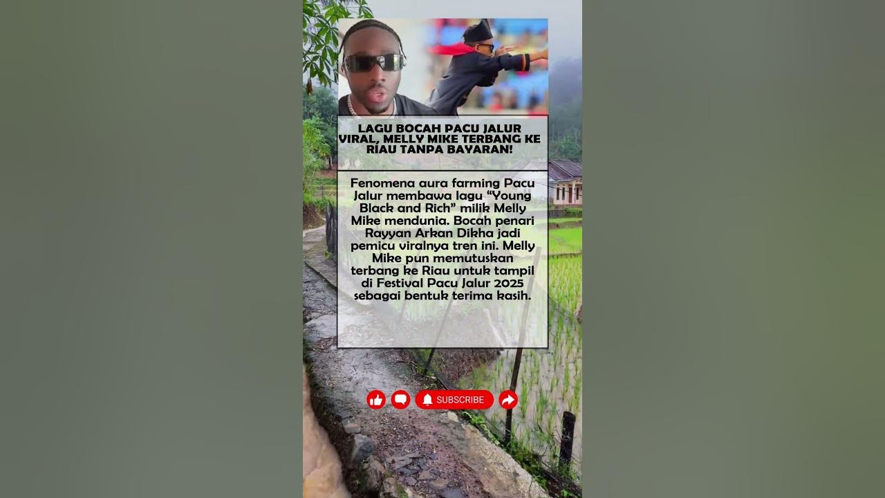 Lagu Bocah Pacu Jalur Viral, Melly Mike Terbang ke Riau Tanpa Bayaran! #kabarterkini #beritaterkini
