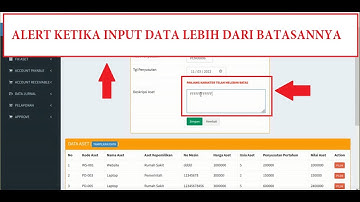 Alert input ketika data melebihi batasannya dengan javascript
