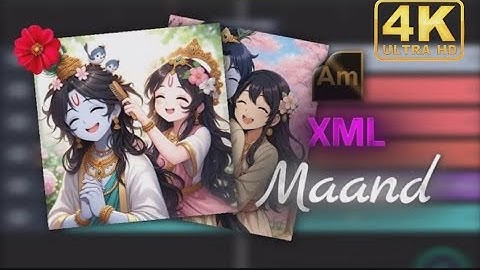 "Mannd Song ✨ | Shree Krishna Typography Edit | Alight Motion XML & Materials"